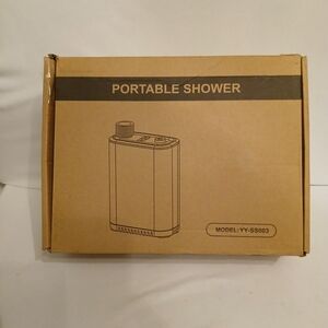 Portable Shower System with Black Accents